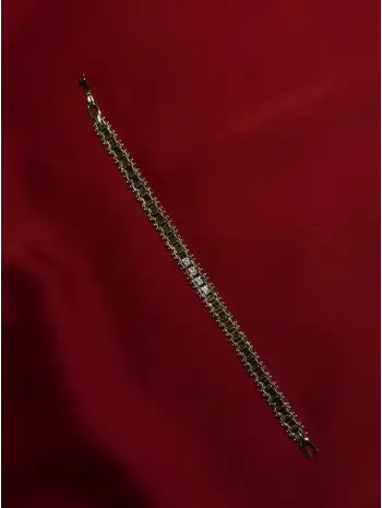 Dört Taşlı Bant Gold Bileklik