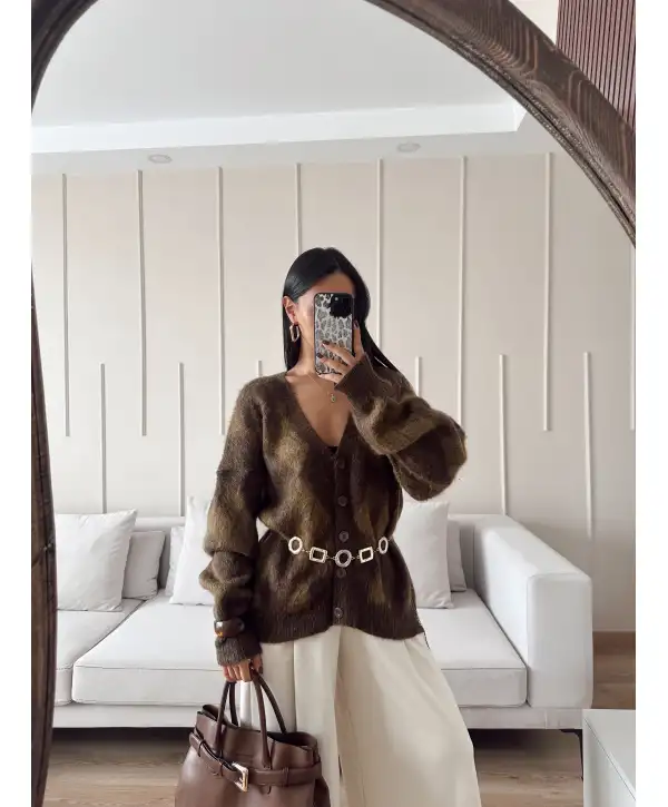 Baklava desen hırka