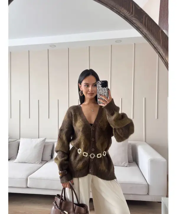 Baklava desen hırka