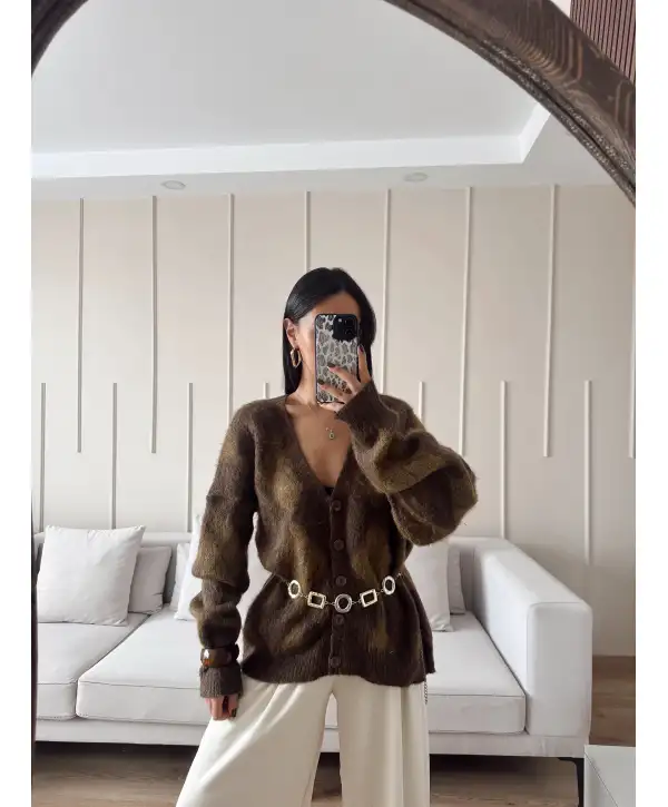 Baklava desen hırka