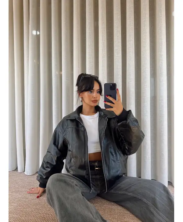 Dikişli oversize ceket