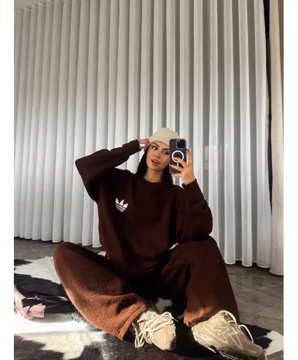 Marka muadil triko takım - Kahverengi