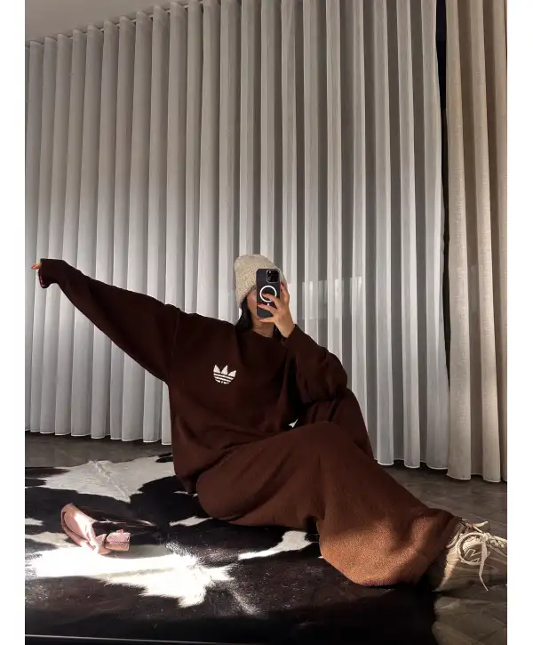 Marka muadil triko takım - Kahverengi