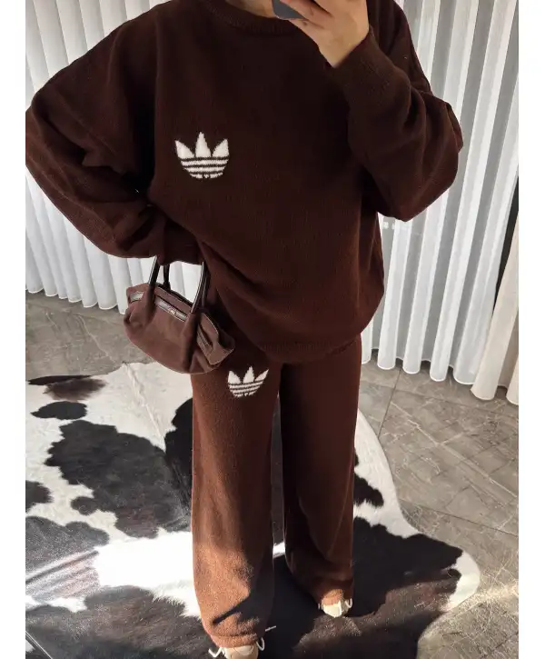 Marka muadil triko takım - Kahverengi