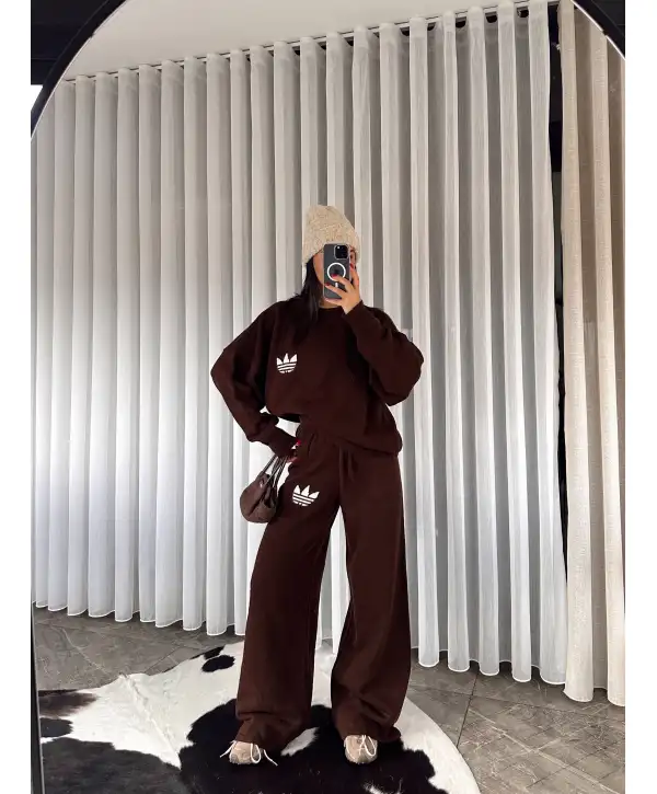 Marka muadil triko takım - Kahverengi