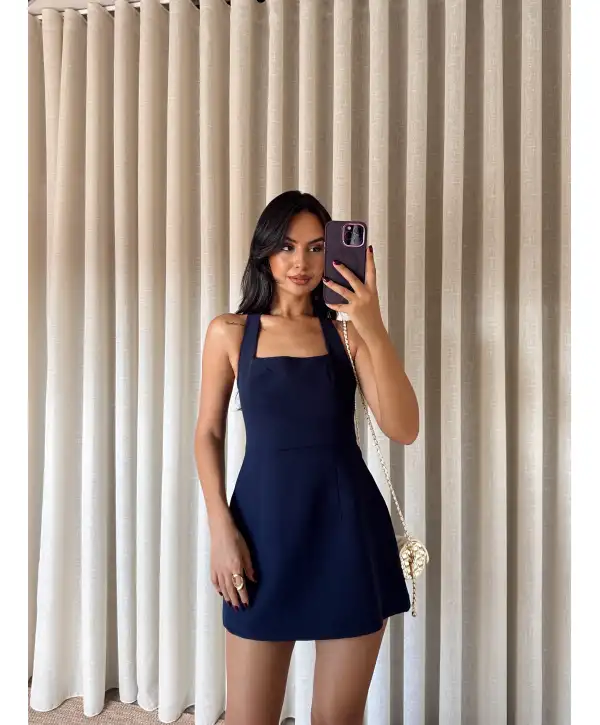 Mini Sırt dekolteli Elbise