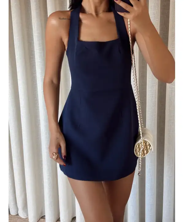Mini Sırt dekolteli Elbise