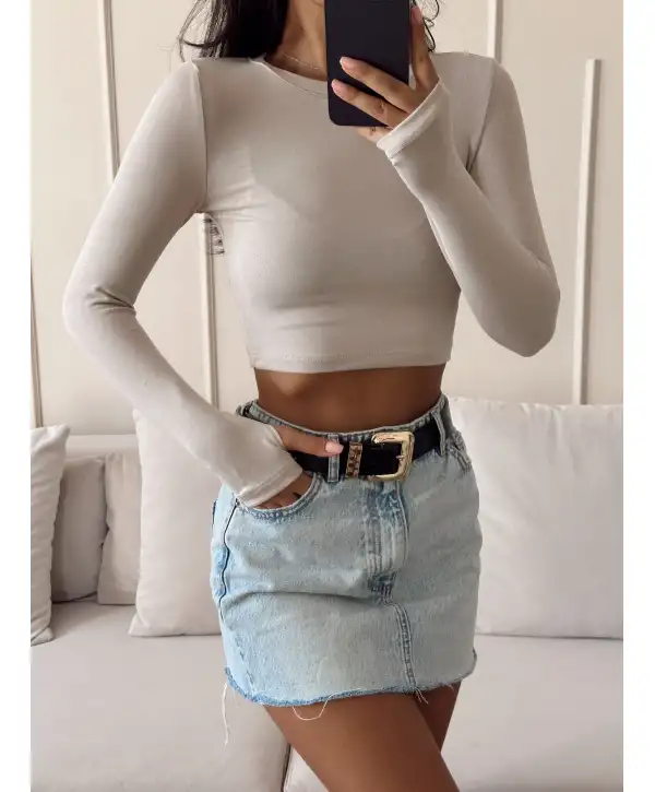 Parmak geçmeli basic crop