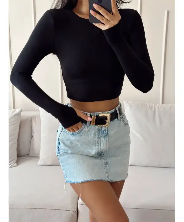 Parmak geçmeli basic crop