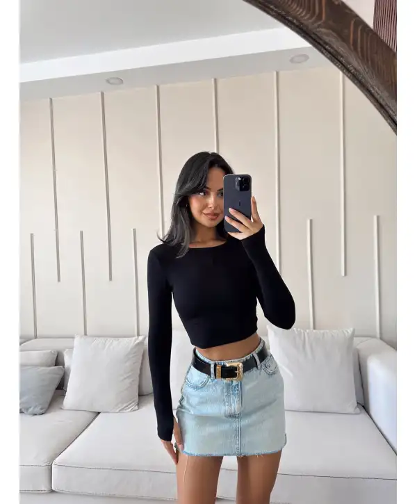 Parmak geçmeli basic crop