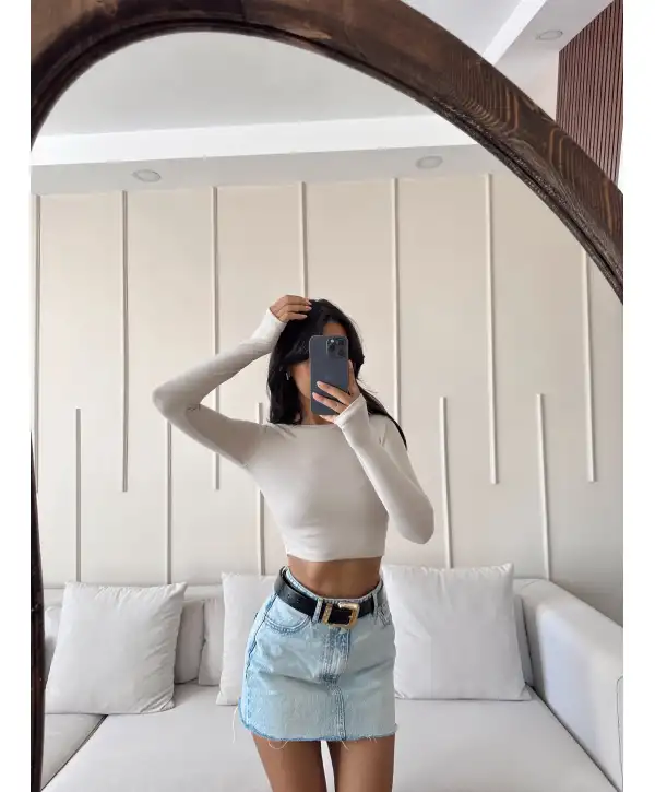 Parmak geçmeli basic crop