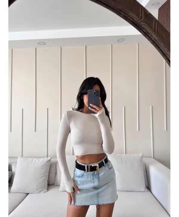 Parmak geçmeli basic crop