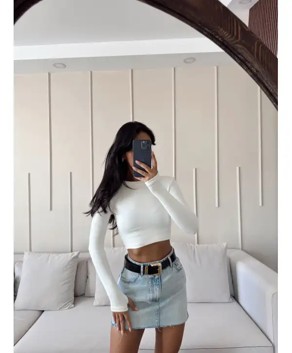 Parmak geçmeli basic crop