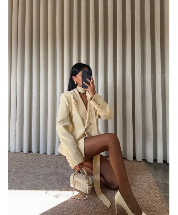 Vatkalı Tasarım blazer ceket