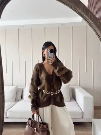 Baklava desen hırka