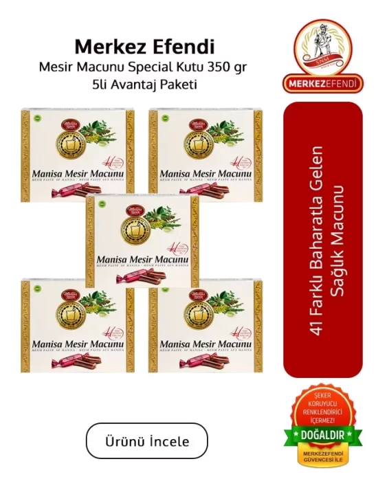 Mesir Macunu Special Kutu 350 gr 5 li Avantaj Paketi