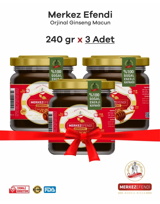 Экстракт козьего рога и паста из женьшеня 3 шт. 240 г