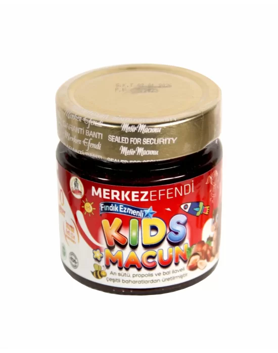 Kids Çocuklar Için Özel - Arı Sütü, Pekmez, Bal Katkılı Fındık Ezmeli Macun