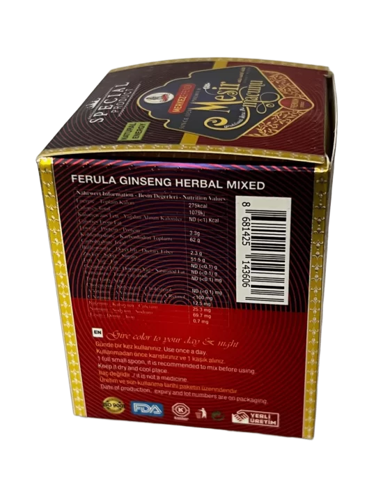 Mesir Macunu Performans Serisi 43 Gr Ginseng ve 5 Adet Tek Kullanımlık Ferula Mesir Macunu