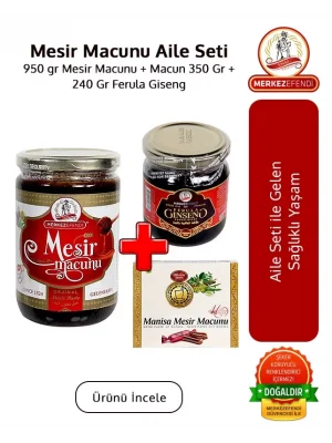 Mesir Paste Family Set 950Gr Mesir Paste-Paste 350 Gr and 240 Gr Ferula Giseng