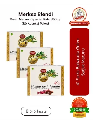 Mesir Macunu Special Kutu 350 gr 3lü Avantaj Paketi