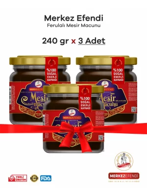 Merkez Efendi 3 Flaschen Messier Ginsengpaste 240 g