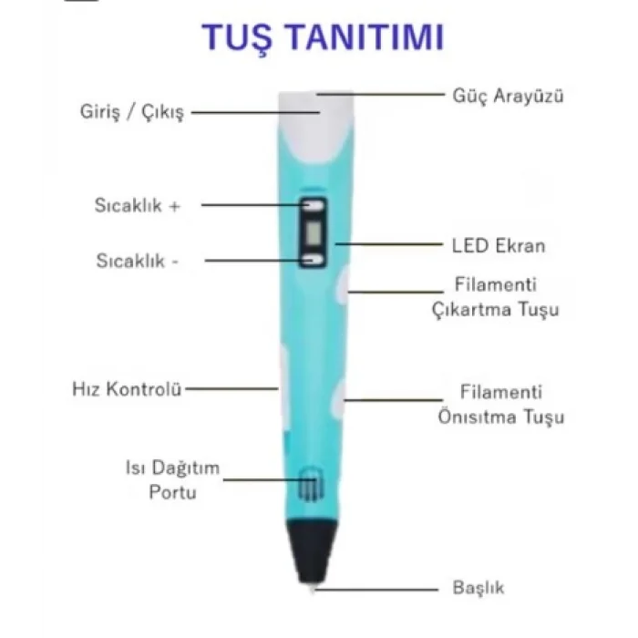 3D Kalem Mor (3D Pen)