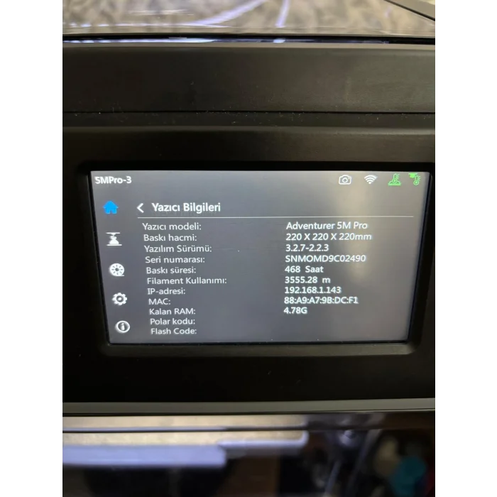 Flashforge Adventurer 5M Pro 3D Yazıcı