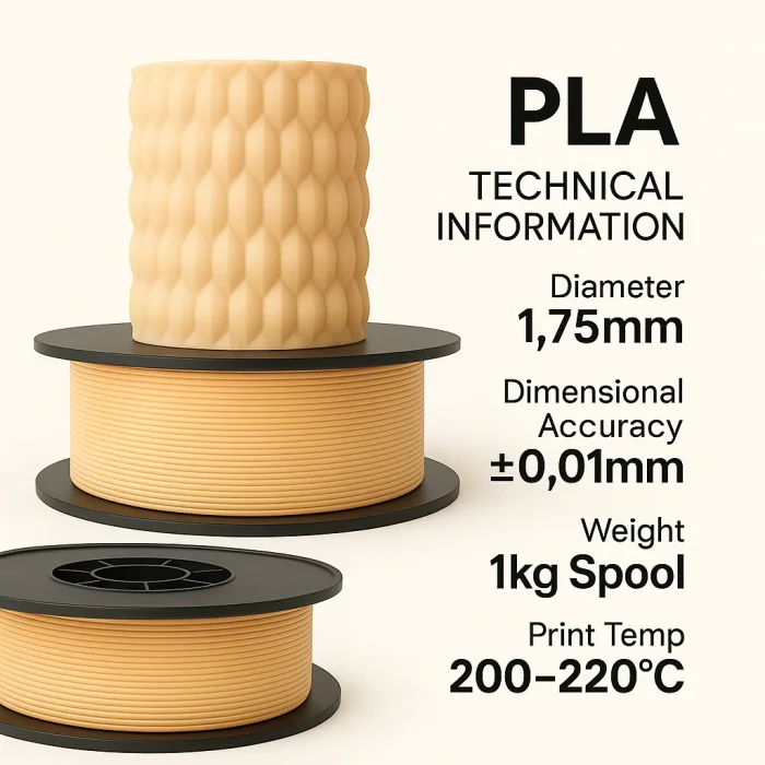 Filetto PLA+ Bej Filament 1 kg (1.75. mm)
