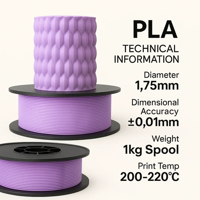 Filetto PLA+ Lila Filament 1 kg (1.75. mm)