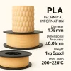 Filetto PLA+ Bej Filament 1 kg (1.75. mm)