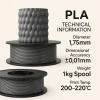 Filetto PLA+ Gri Filament 1 kg (1.75. mm)