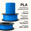 Filetto PLA+ Mavi Filament 1 kg (1.75. mm)