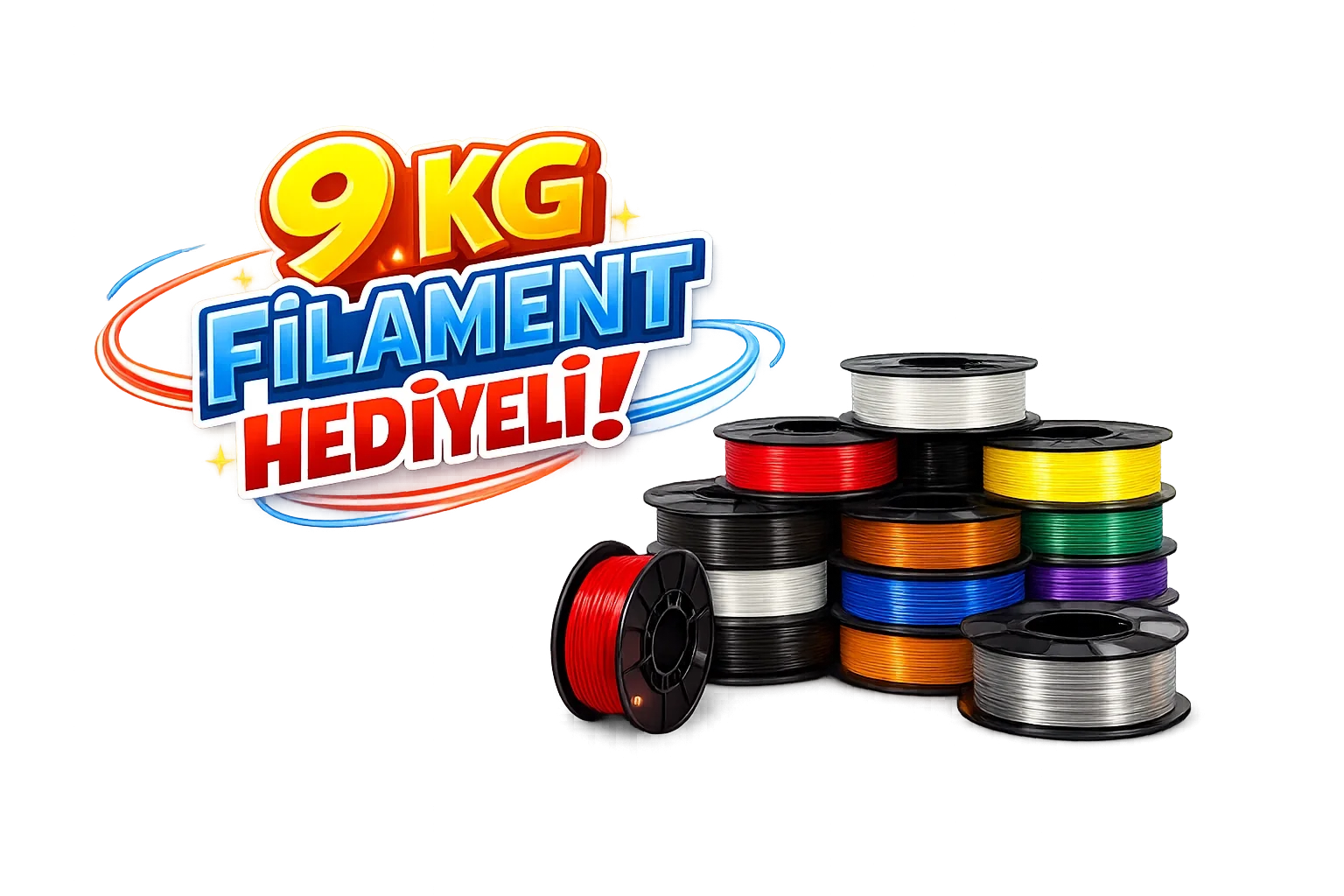 9kg filament hediyeli