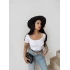 Beyaz Everlast Bel Lastikli Crop