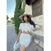 Ajurlu Eteği Astarlı Triko İkili Takım