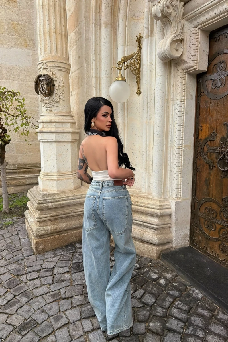 Tint Yüksek Bel Baggy Denim