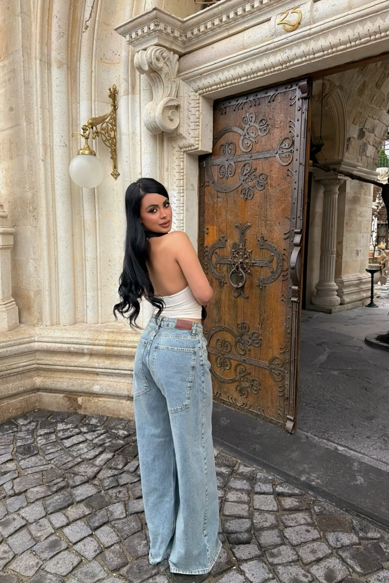 Tint Yüksek Bel Baggy Denim