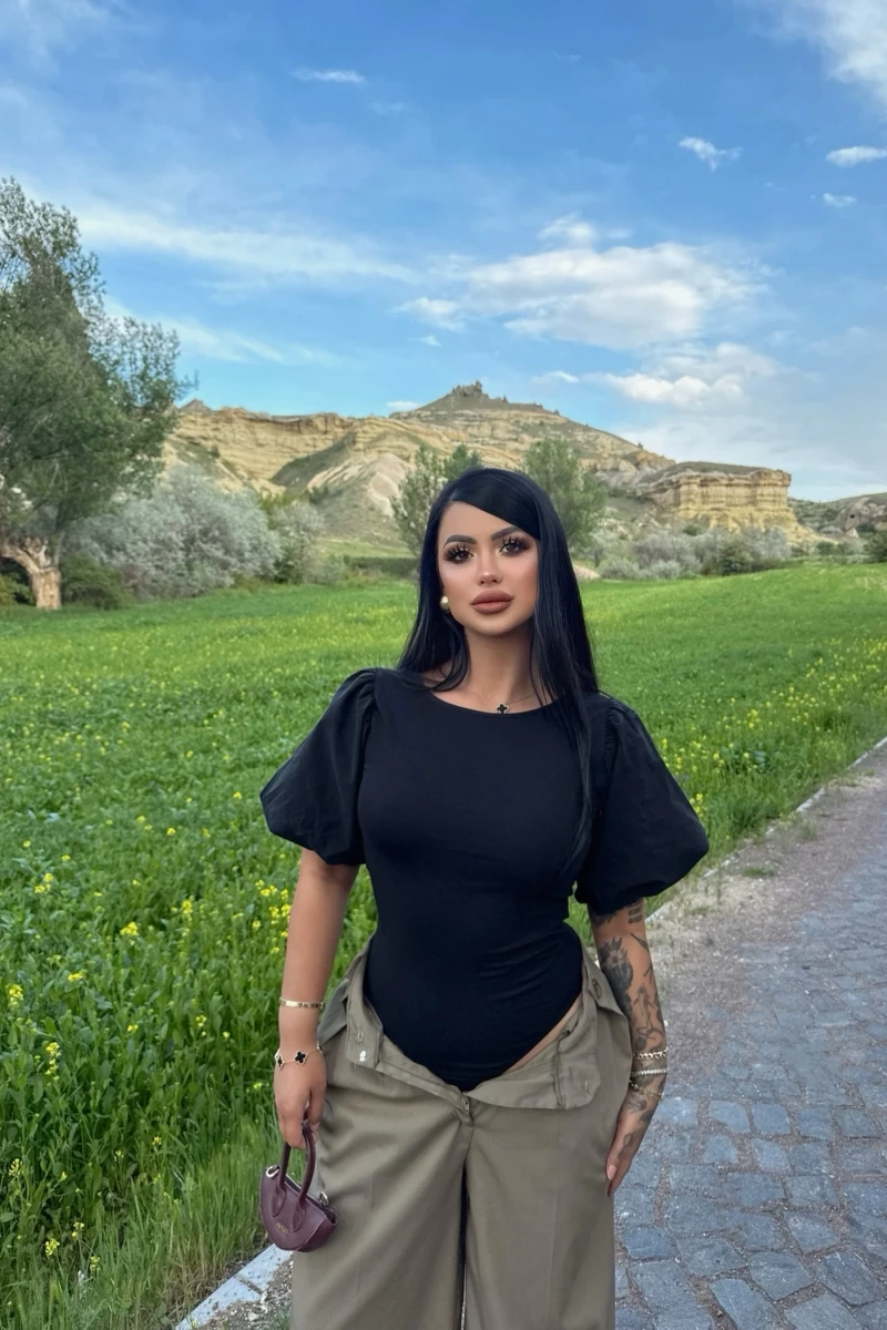 Balon Kollu Bodysuit