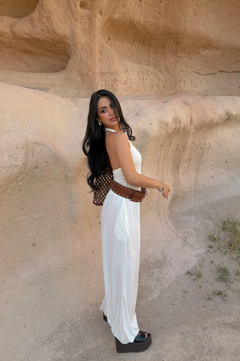 Beyaz Alya Halter İkili Takım