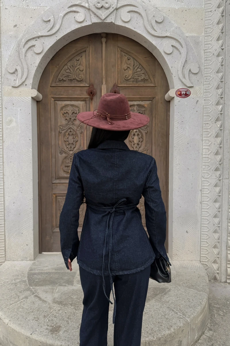 Blazer Denim İkili Takım