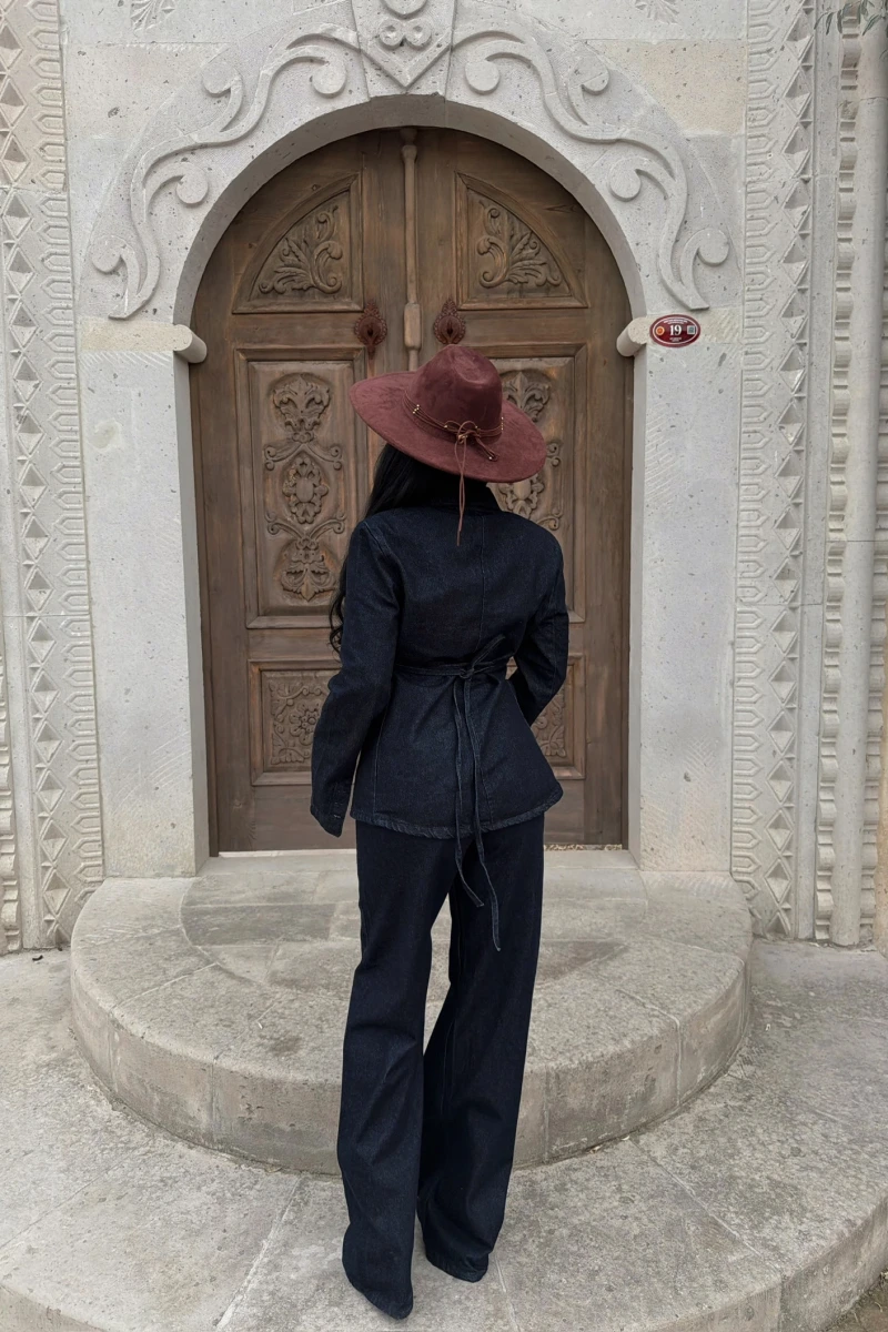 Blazer Denim İkili Takım