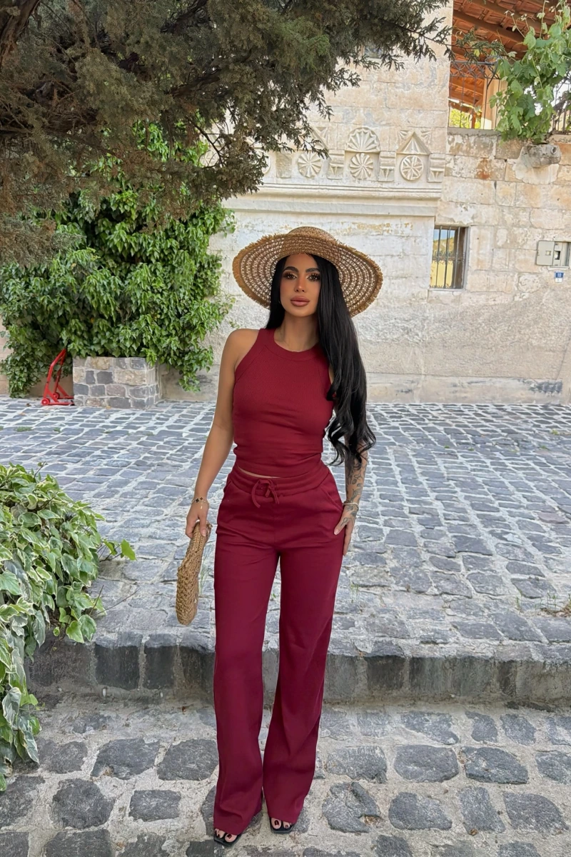 Bordo Kaşkorse Basic İkili Takım