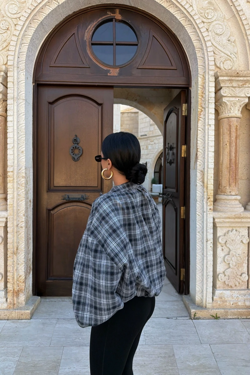 Gri Ekose Bomber Mont