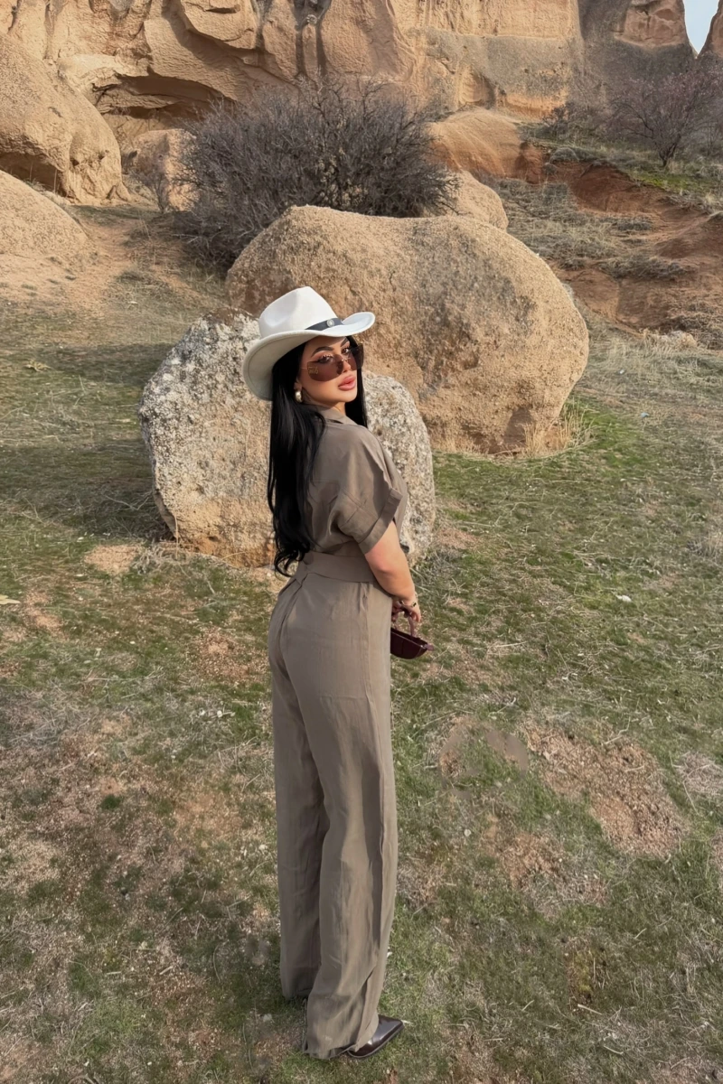 Haki Safari Kemerli Tulum