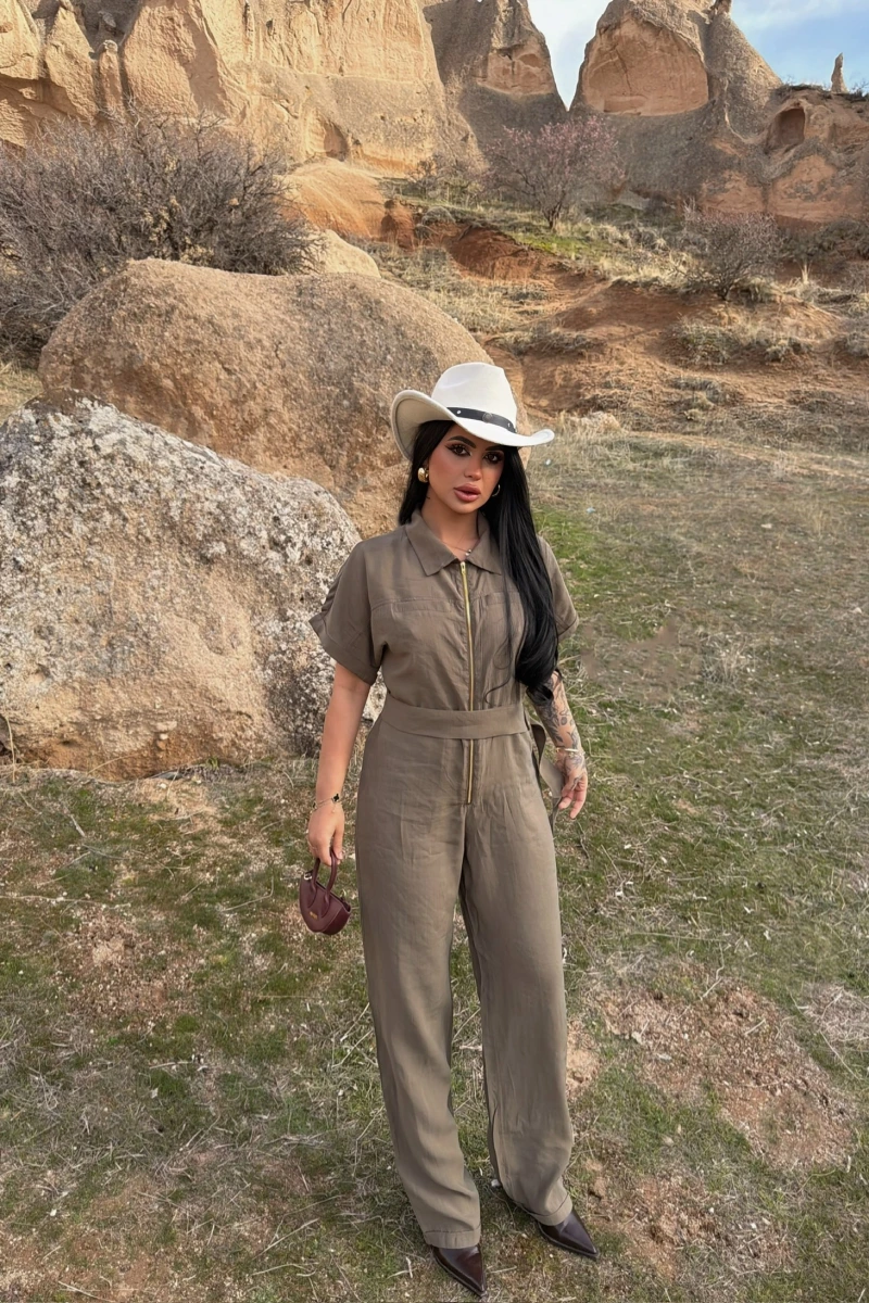 Haki Safari Kemerli Tulum