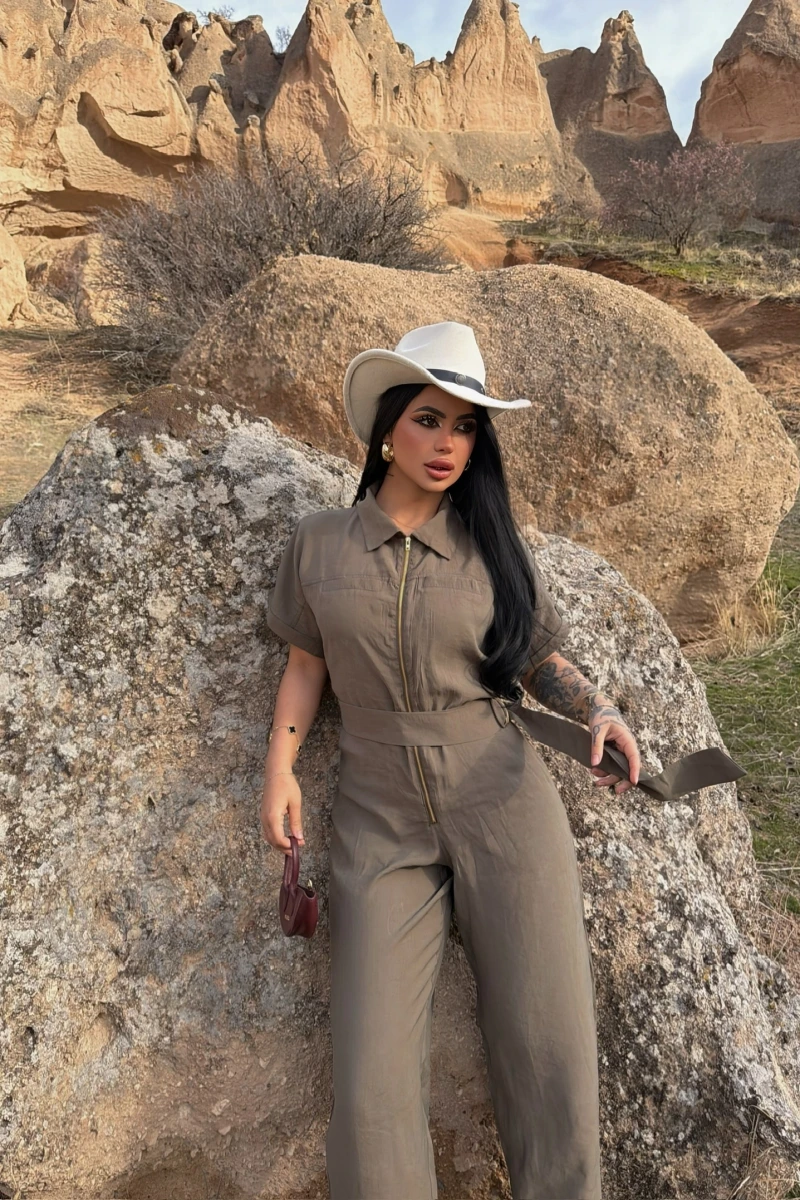 Haki Safari Kemerli Tulum