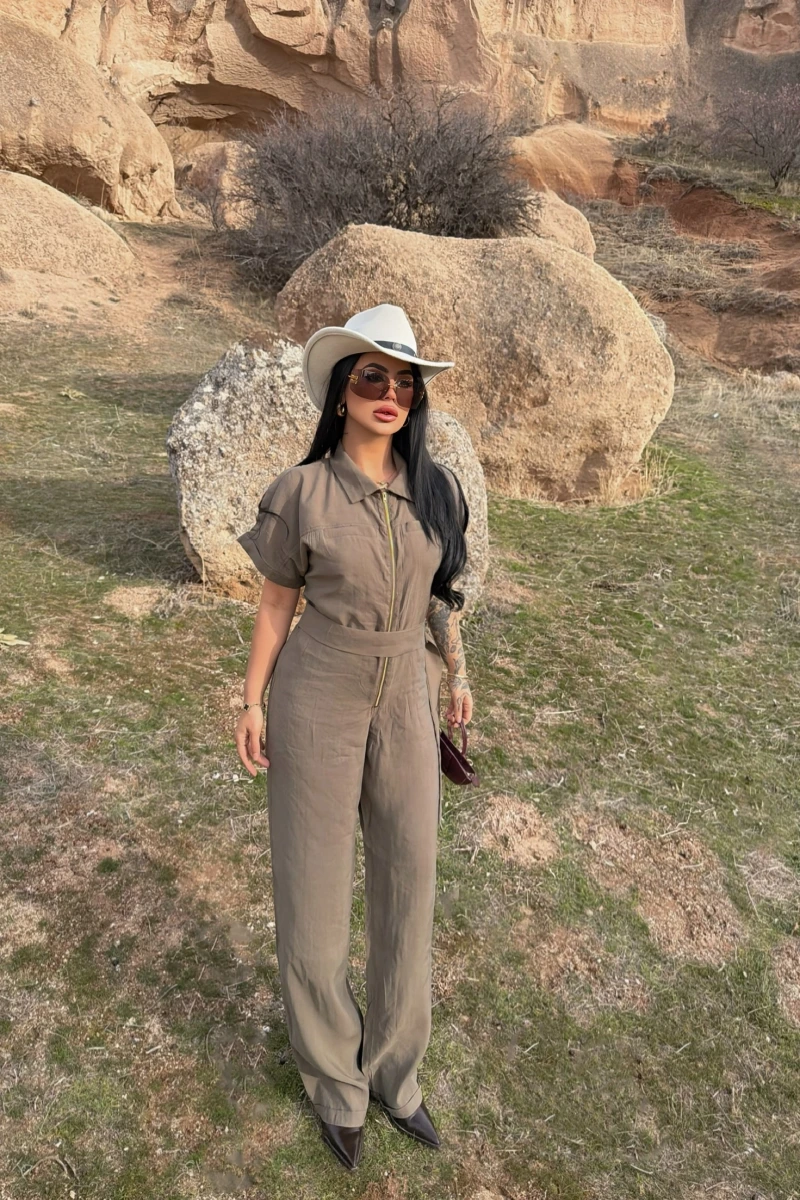 Haki Safari Kemerli Tulum