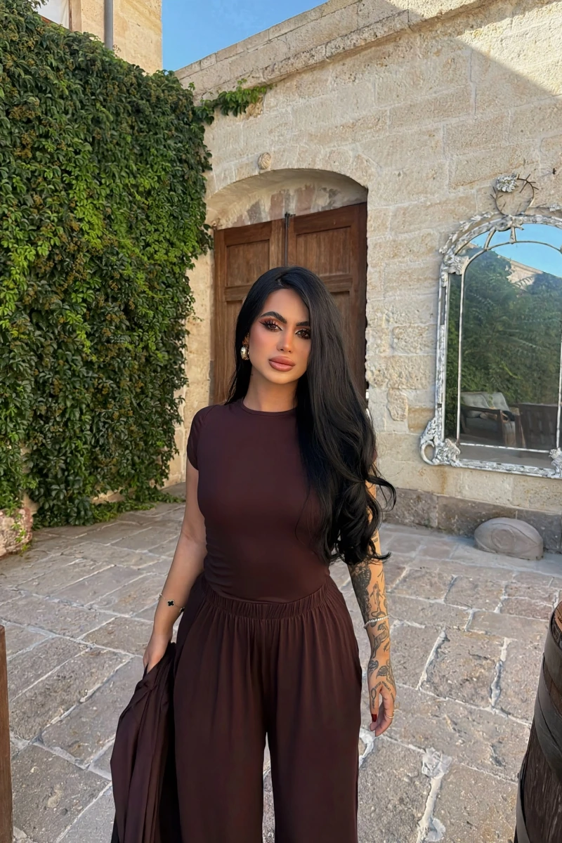 Kahve Moka Üçlü Salaş Takım