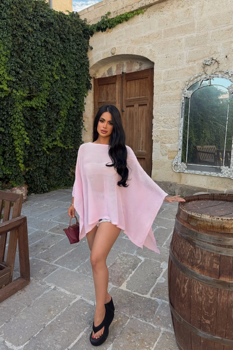 Pudra Oversize Batwing Triko Panço